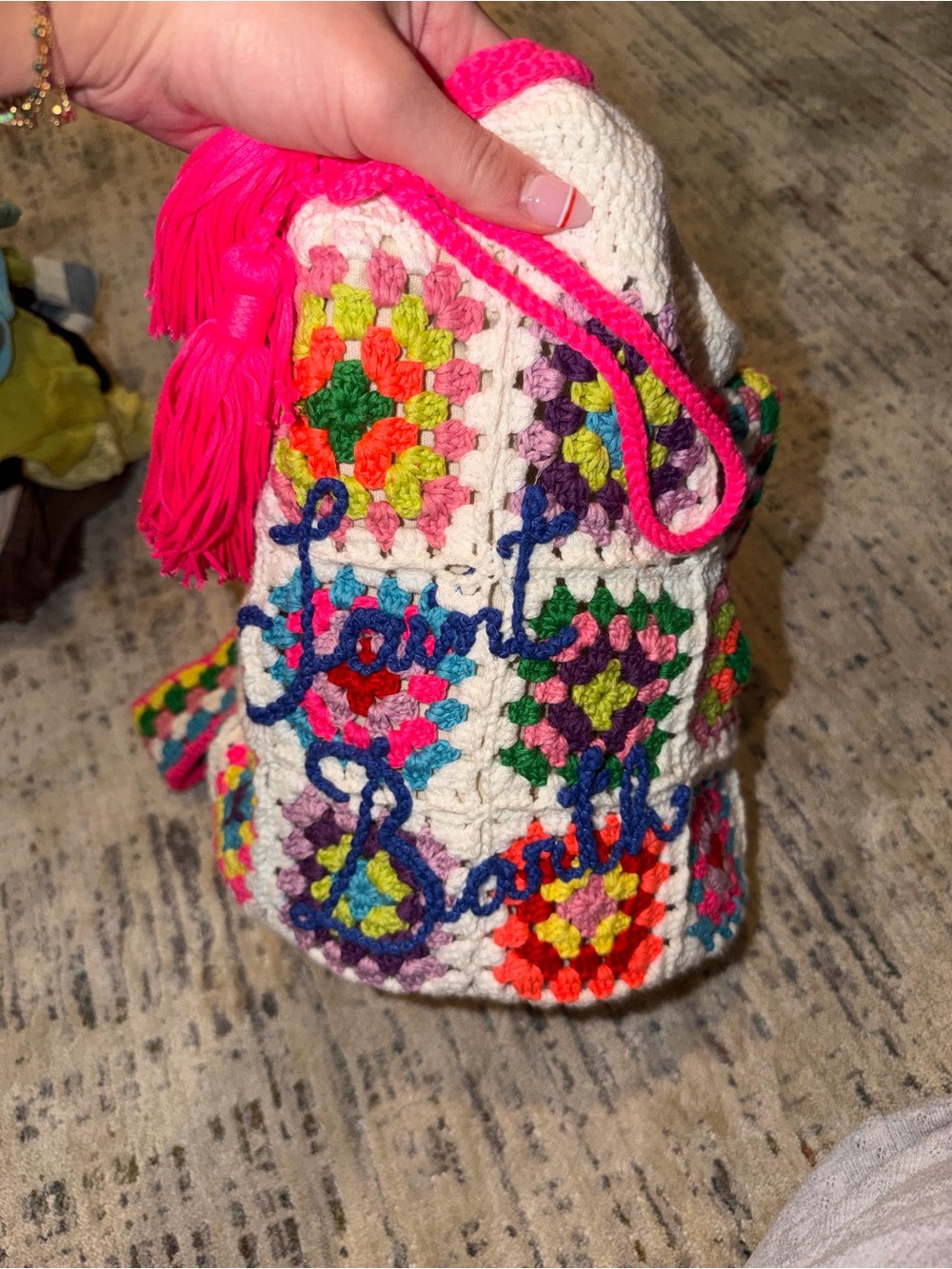 St. Barths Crotchet Round bag